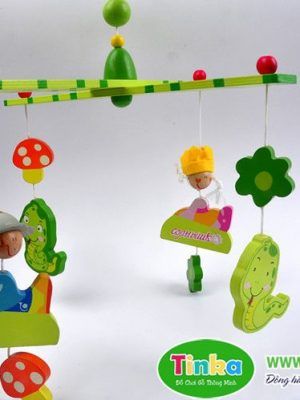 Treo nôi bằng gỗ