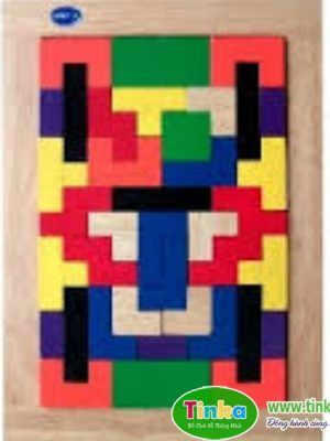 Bộ xếp gạch dạng Montessori