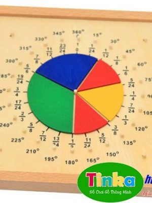 Bảng hình tròn phân số