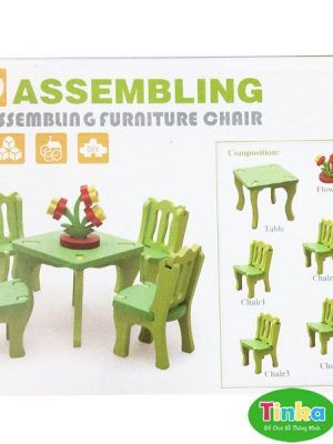 Lắp ghép phòng ăn 3D