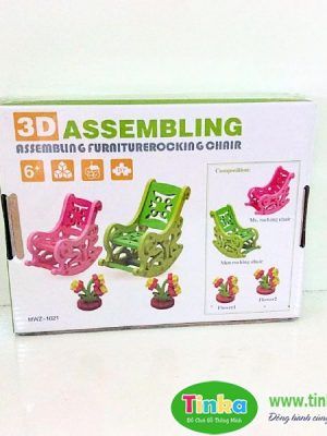Lắp ghép ghế tựa 3D