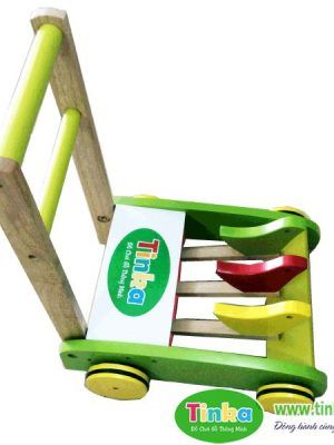xe tập đi bằng gỗ tinka